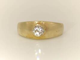 10 Karat Yellow Gold Solitaire Diamond Ring