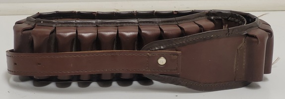 BROWN LEATHER AMMO BELT
