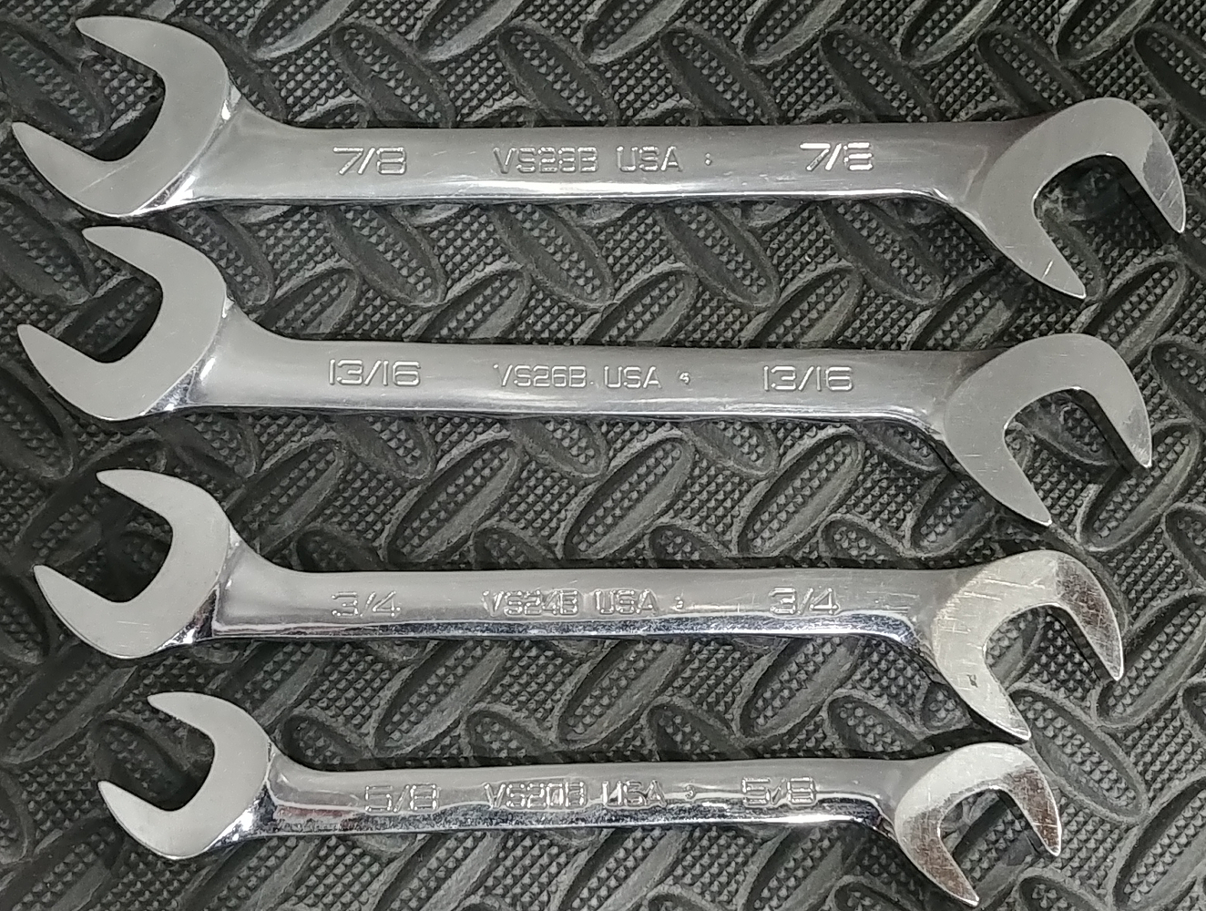 SNAPON FourWay Angle Head OpenEnd 4pc Wrench Set 5/8in7/8in