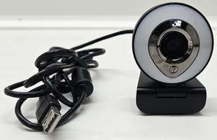 Aoboco 968 Streaming Webcam 1080P Full HD with Microphone and Ring Light