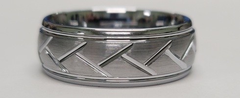 JX Tungsten 8MM Ring - Size: 9.75