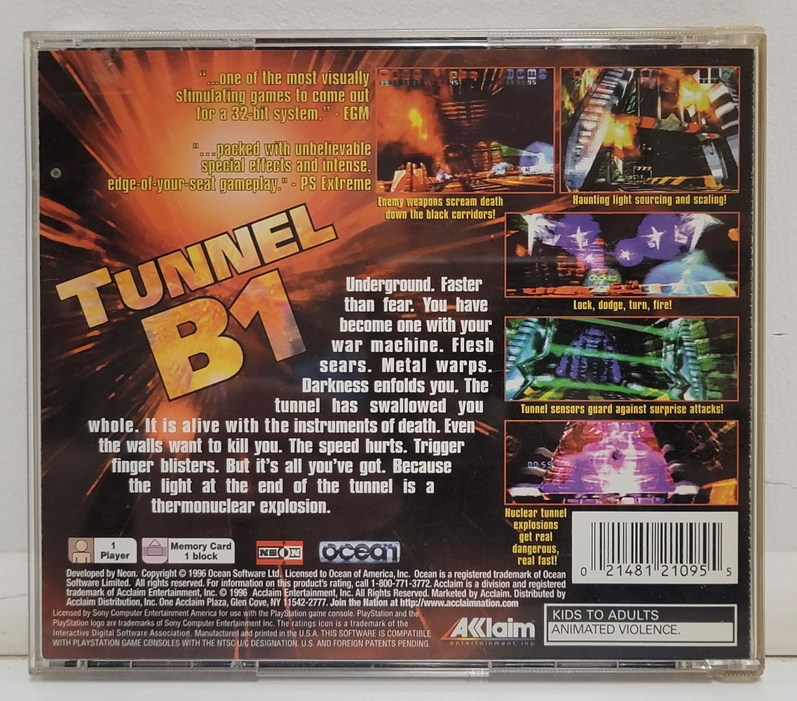 Tunnel B1 - PlayStation 1 PS1 (1996)