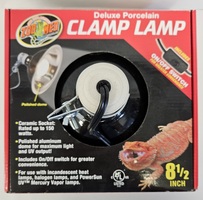 ZOO MED 8 1/2"  Deluxe porcelain Clamp Lamp