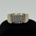 10K Yellow & White Gold Diamond Cluster Ring Size 12