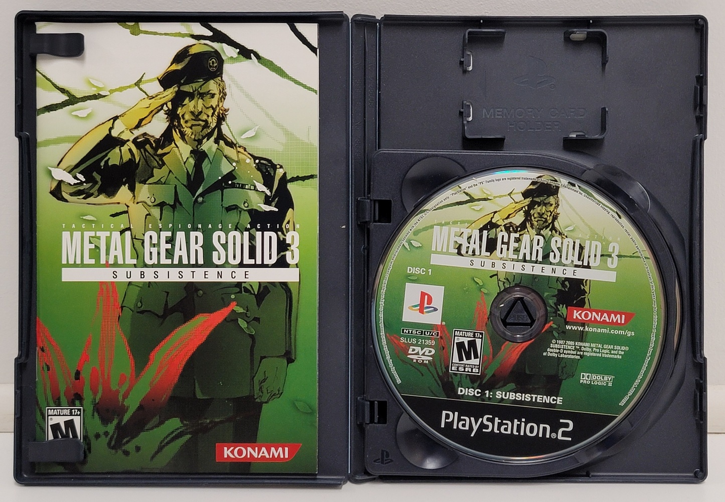Metal Gear Solid 3 Subsistence **PlayStation 2 PS2 (2005)**