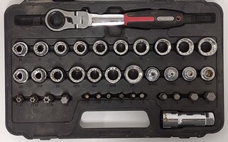 Mac Tools 36 Piece 12PT Point Pass-Thru Socket Set
