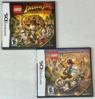 Lego Indiana Jones 1 & 2 for Nintendo DS Bundle COMPLETE TESTED AND WORKS