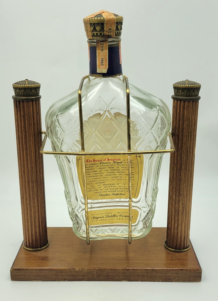 Seagram's Crown Royal Rock & Pour Decanter Holder with 1965 Crown