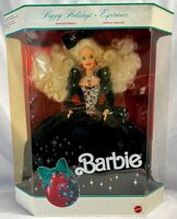 Happy Holidays Special Edition Barbie 1991 Mattel NEW IN BOX BOX YELLOWED 1871