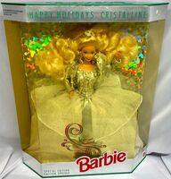 Happy Holidays Special Edition 1992 Barbie NEW UNOPENED YELLOWING ON BOX