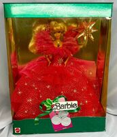Happy Holidays Special Edition 1990 Barbie NEW UNOPENED YELLOWING ON BOX 4098