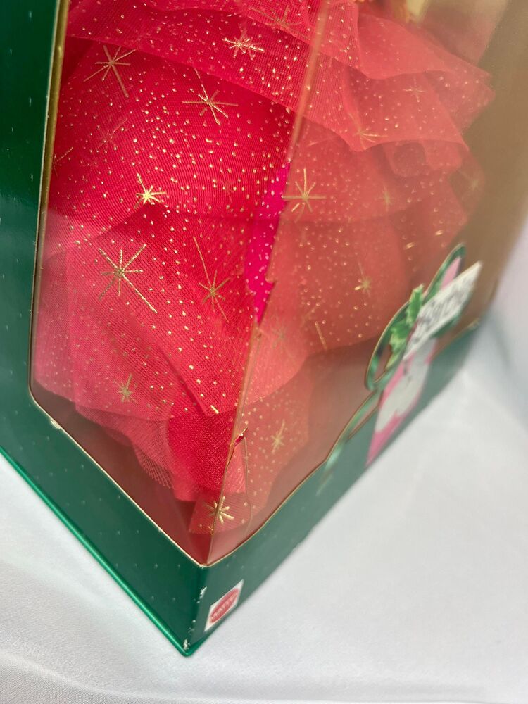 Happy Holidays Special Edition 1990 Barbie NEW UNOPENED YELLOWING ON