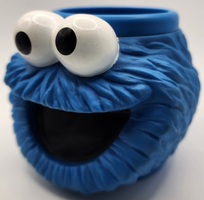 COOKIE MONSTER SESAME STREET Plastic Mug Cup Applause Inc. Vintage - 1994
