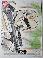 topps Star Wars: Rogue One Shoretrooper Ben Abusaada Sketch Card