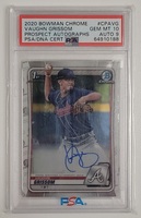 2020 Topps Bowman Chrome VAUGHN GRISSOM Auto RC Autograph Rookie PSA GEM MT 10