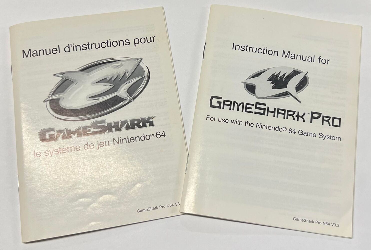 InterAct GameShark Pro V3.3 Version 3.3 For Nintendo 64 N64 w/ Manuals UNTESTED
