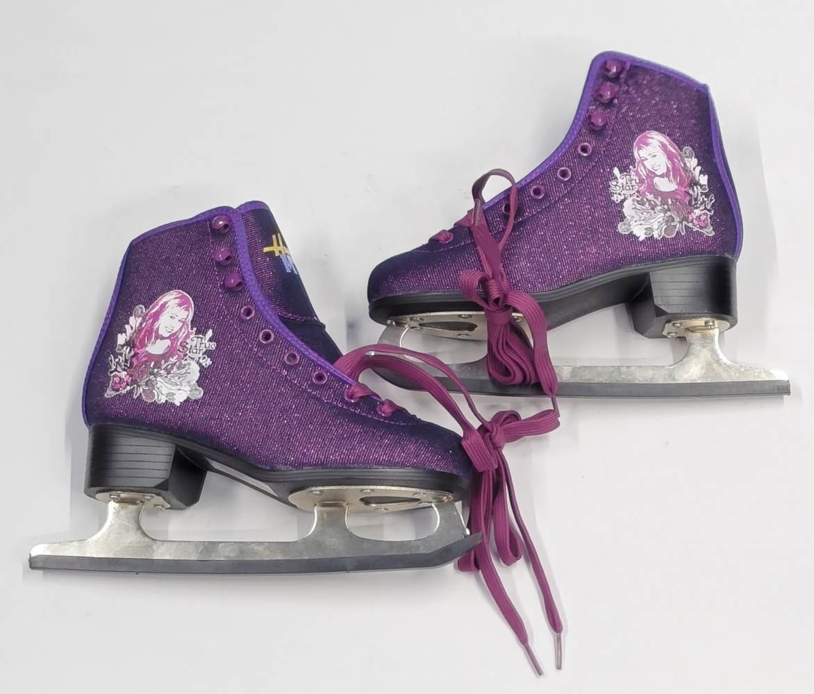 Dorel True Star Skates Hannah Montana Figure Skates Size 2 Purple Sparkle Avenue Shop Swap & Sell