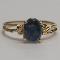10 Karat Yellow Gold Ring - Size: 8