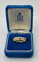 10k Yellow Gold Family Ring Size 8.25