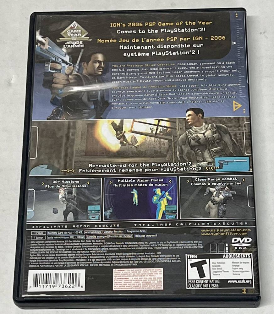 Syphon Filter: Dark Mirror Review for PlayStation 2 (PS2) - Cheat Code  Central
