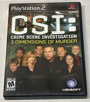 CSI: Crime Scene Investigation 3 Dimensions Of Murder PS2 Playstation 2 COMPLETE