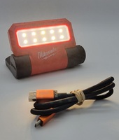 Milwaukee USB Rechargeable Rover Pivoting Flood Light with Charge Cord