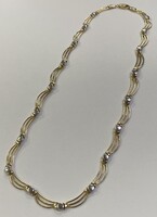 14k Two Tone Necklace 16"