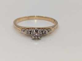 Ladies 14 Karat Two Tone Gold, Engagement Ring