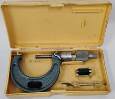 Mitutoyo Outside Micrometer 103-170 1-2" .001" in Case with Standard and Wrench