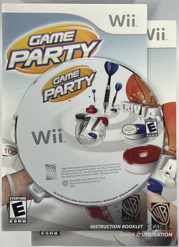 Game Party For Nintendo Wii by Warner Bros 2009