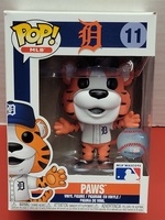 Funko Pop! MLB D  #11 Paws Detroit Tigers MLB Mascots Vinyl Figure! Rare!