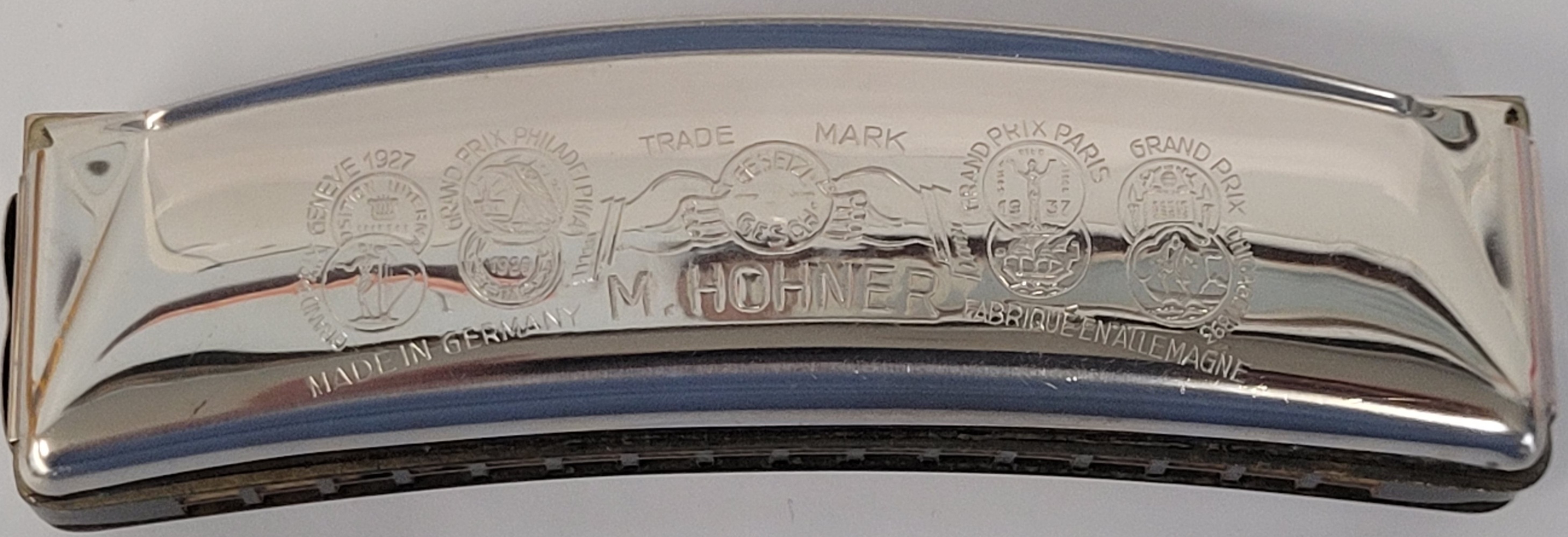 Vintage Echo M.Hohner Curved Harmonica Key of G in Original Box