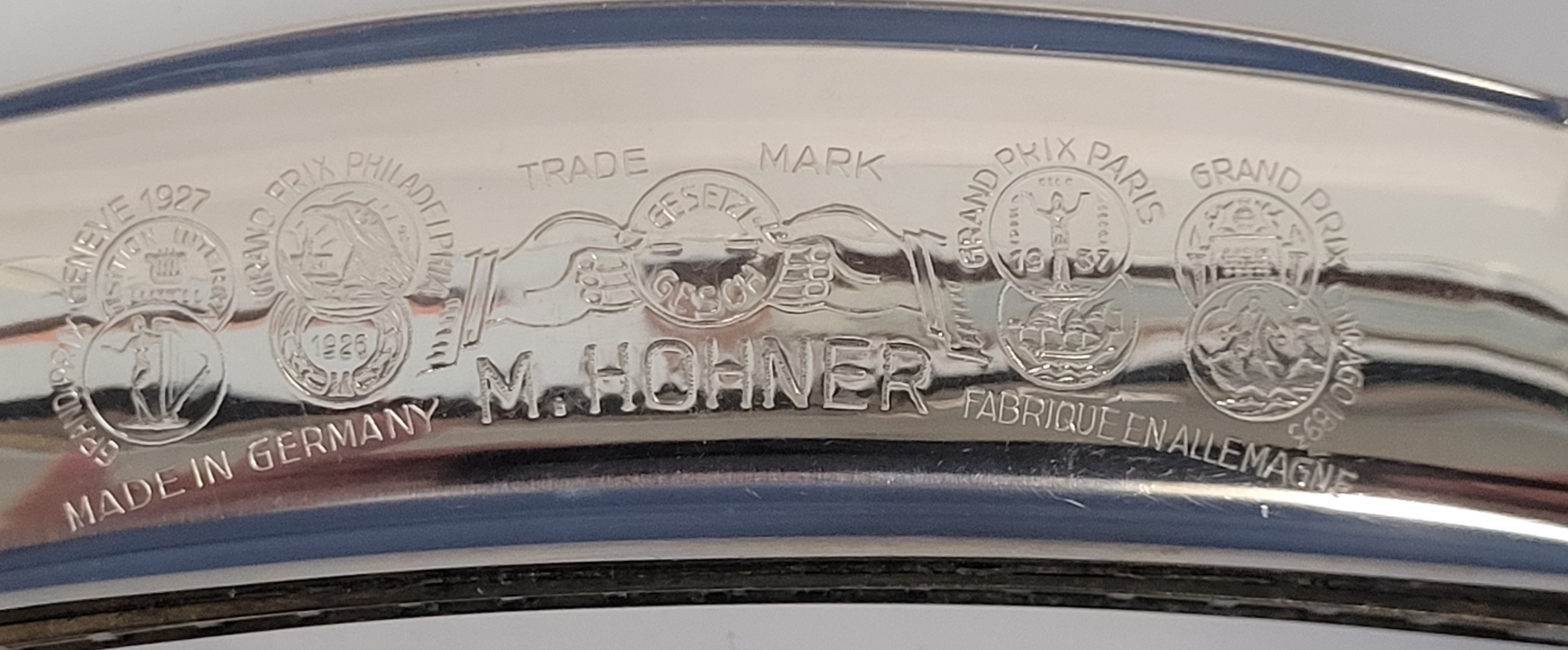 Vintage Echo M.Hohner Curved Harmonica Key of G in Original Box