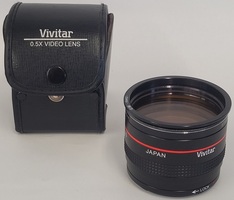 Vivitar 0.5x Wide Angle Video Lens with Case - 58mm