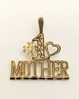 10 Karat Yellow Gold Pendant #1 Mother With Heart Charm