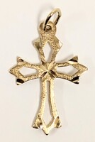 10 Karat Yellow Gold Small Cross Pendant Charm