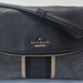 KATE SPADE Jackson Street Harlyn Leather Crossbody Bag - Black/Charcoal