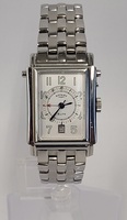 Rotary "Reverso" Elite Hinged Stainless Steel Wrist Watch with Papers 