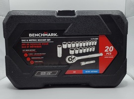 Benchmark SAE & Metric Socket Set 20pc Model 1174-884