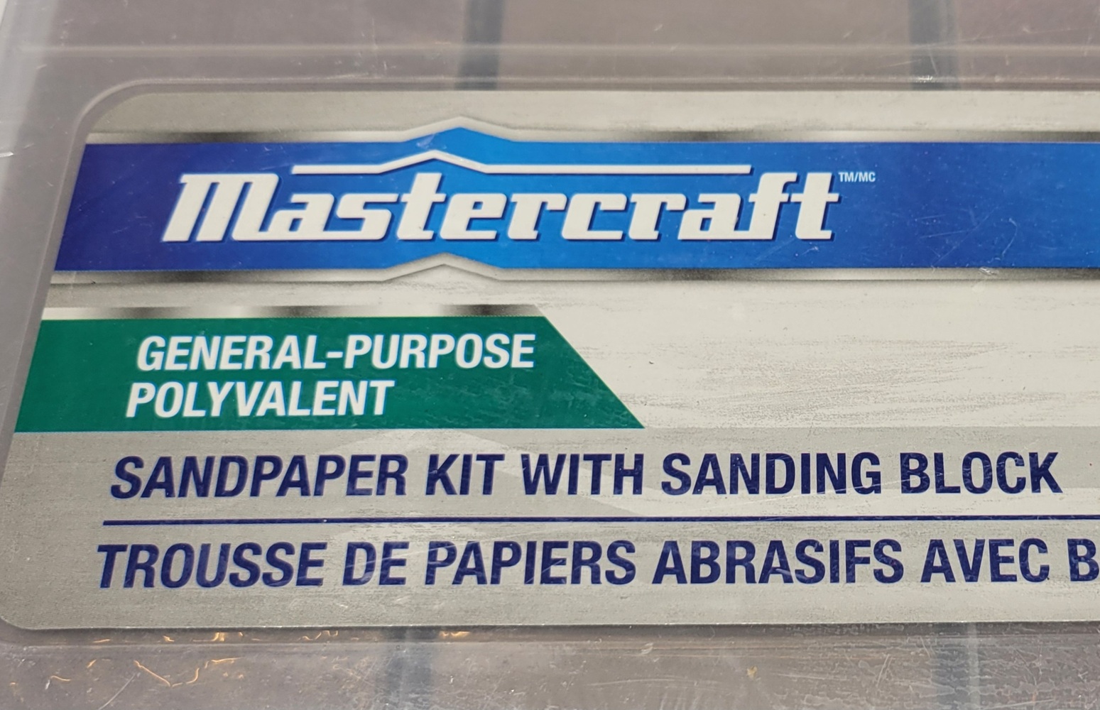 Mastercraft General-Purpose Sandpaper Kit With Sanding Block Assorted Grits 