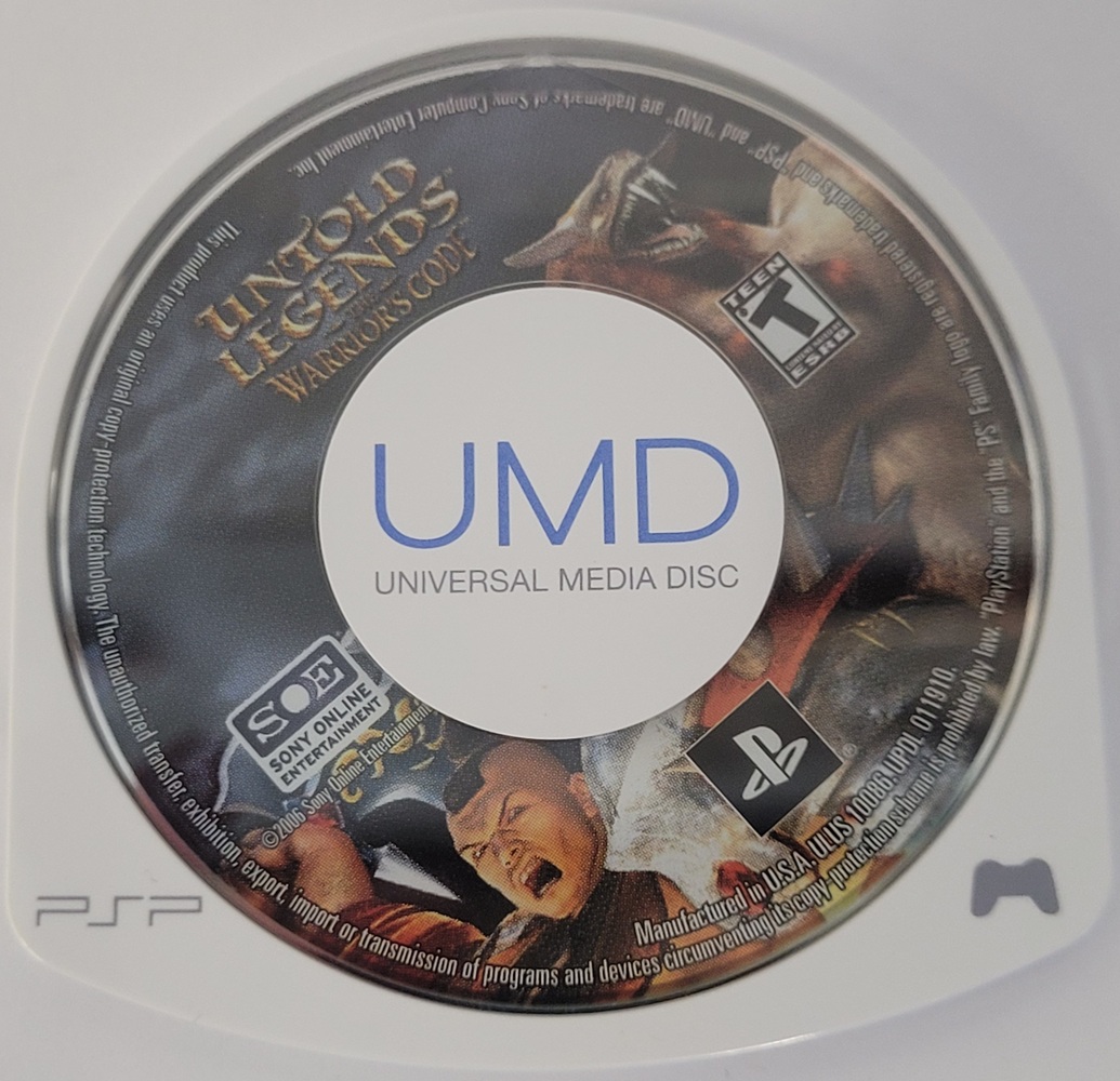 Untold Legends The Warriors Code for PSP System 