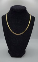 14k Yellow Gold Segmented Snake Chain Necklace 16"