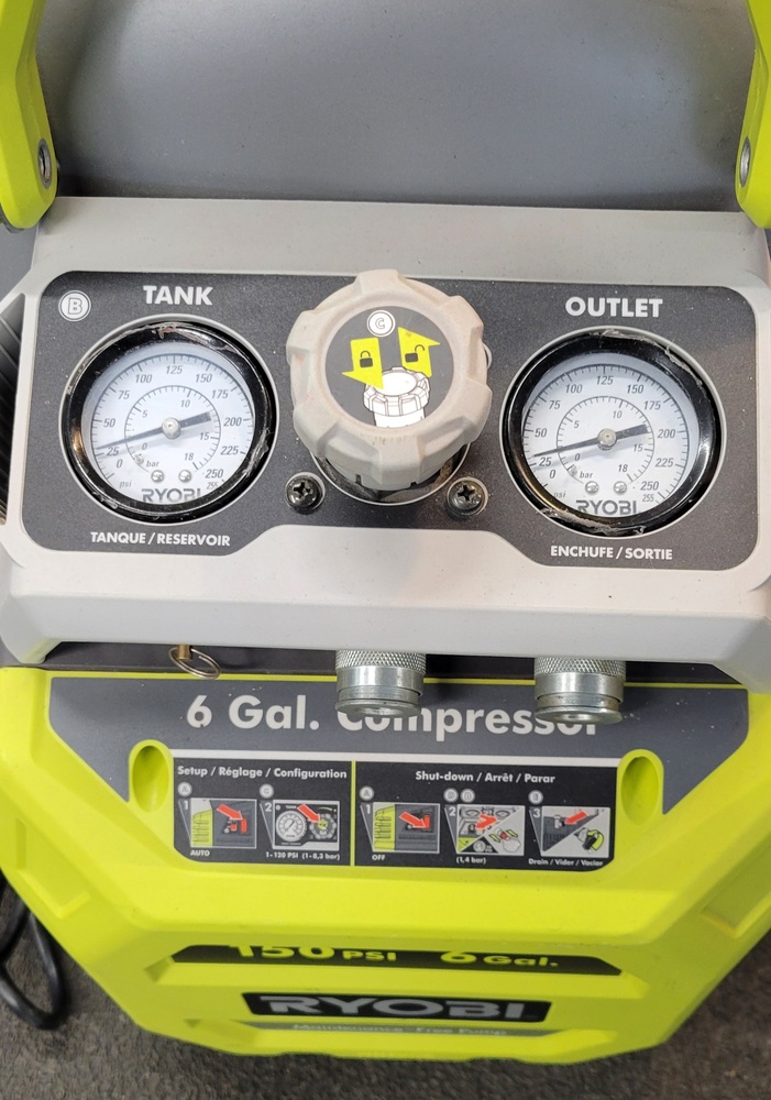 Ryobi 6Gallon Vertical Pancake Air Compressor Avenue Shop Swap & Sell