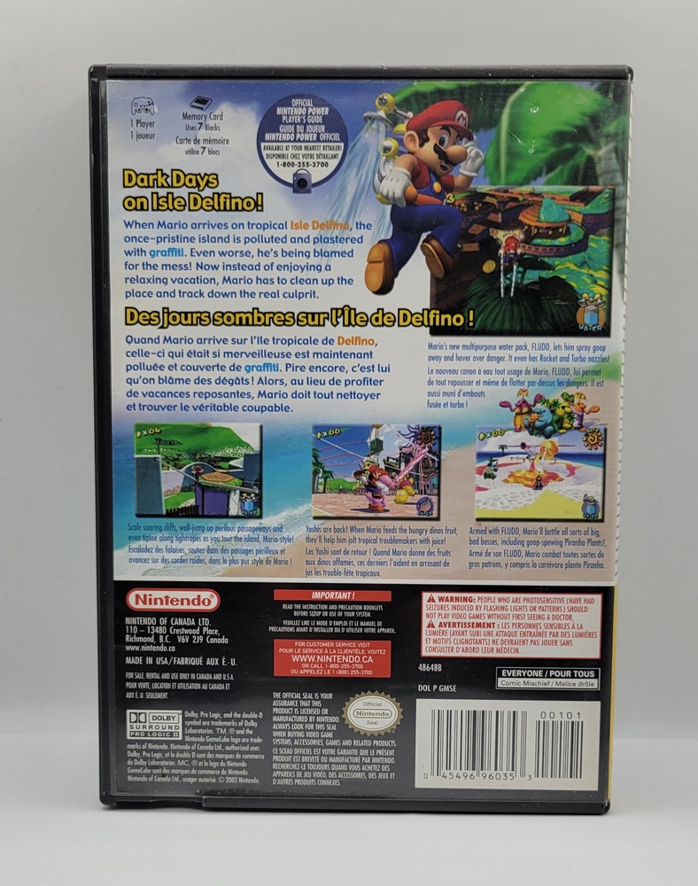 Super Mario Sunshine Nintendo GameCube 2002