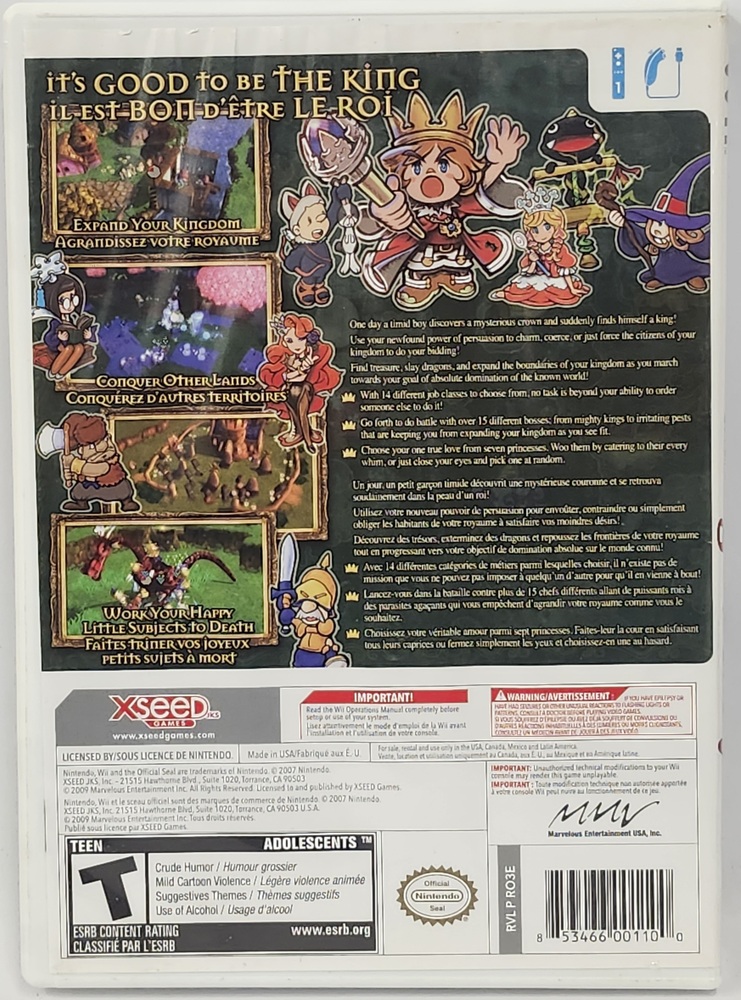  Little King's Story - Nintendo Wii : Xseed Jks Inc: Video Games
