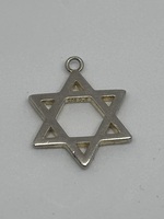  0.925% Silver Star of David Pendant 