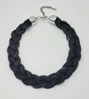 PDY Gard Adjustable Black Braided Bead Necklace 17"-20"