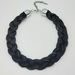 PDY Gard Adjustable Black Braided Bead Necklace 17"-20"