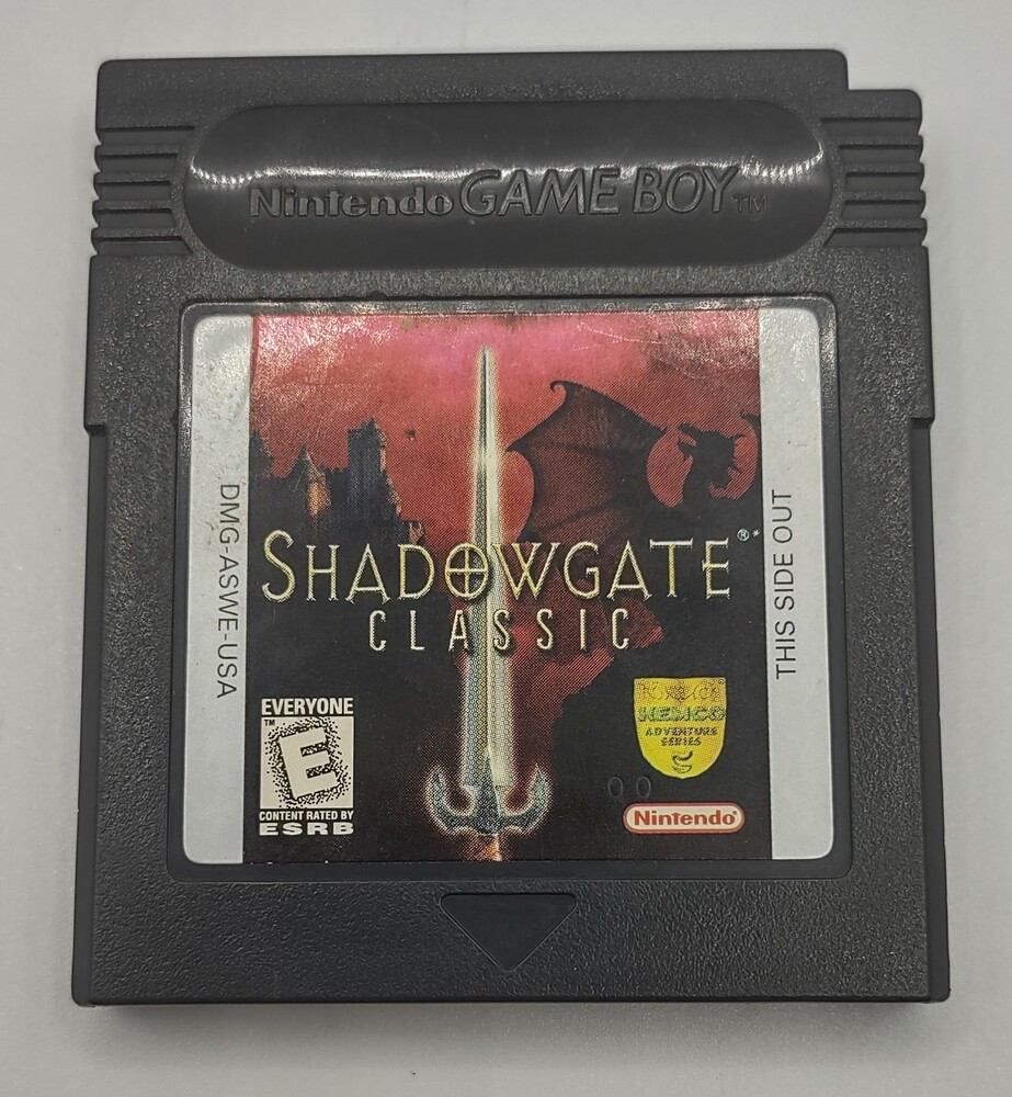 Shadowgate Classic Gameboy Color Cartridge in Box with Manual -Tested + Working