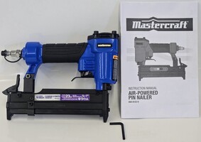 Mastercraft 058-8122-6 23 Gauge Pneumatic Pin Nailer with Manual